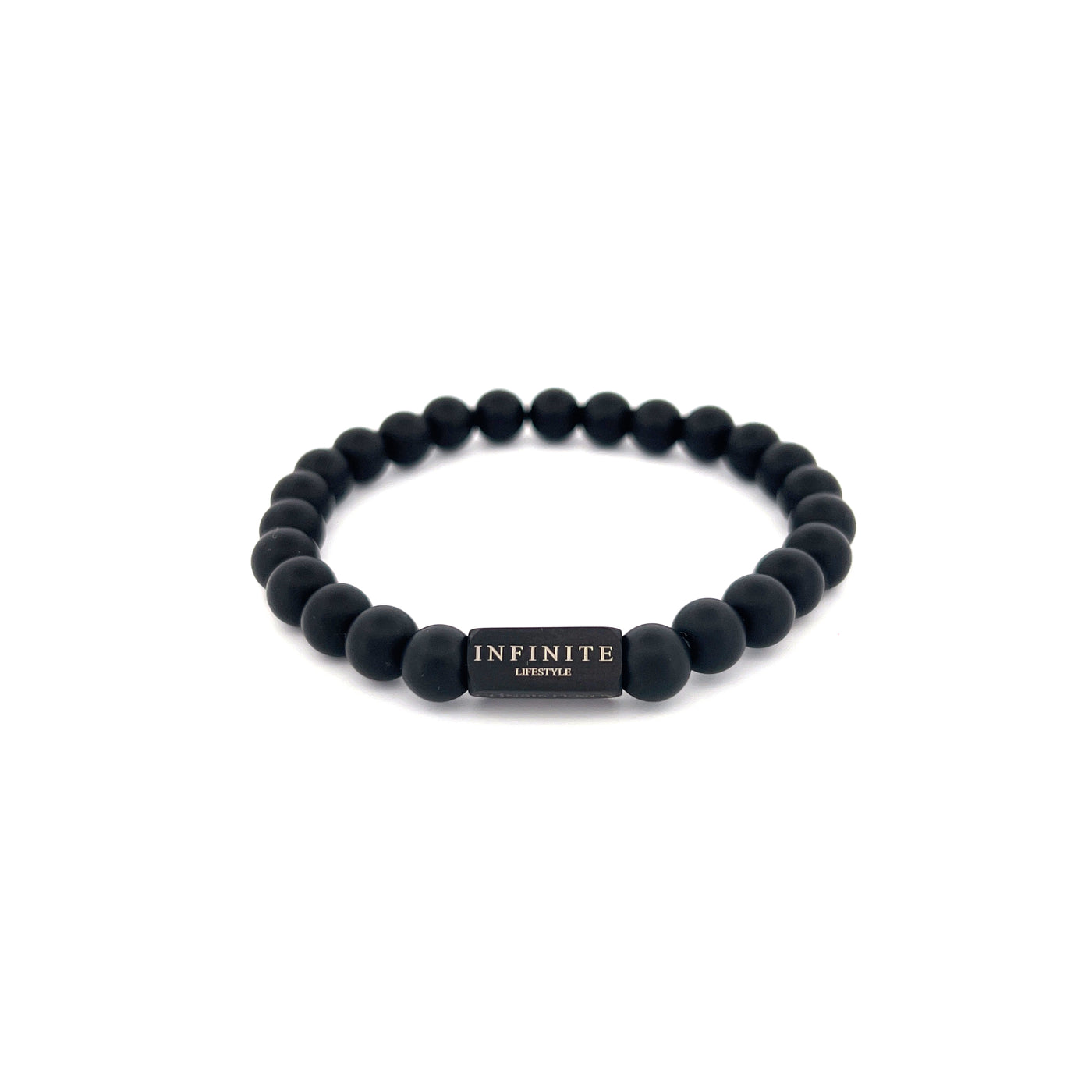 Black Agate D&C bracelet [8 mm]