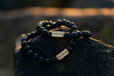 Black Agate D&C bracelet [8 mm]