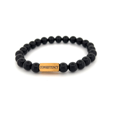Black Agate D&C bracelet [8 mm]