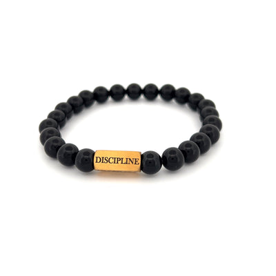 Black Agate D&C bracelet [8 mm]
