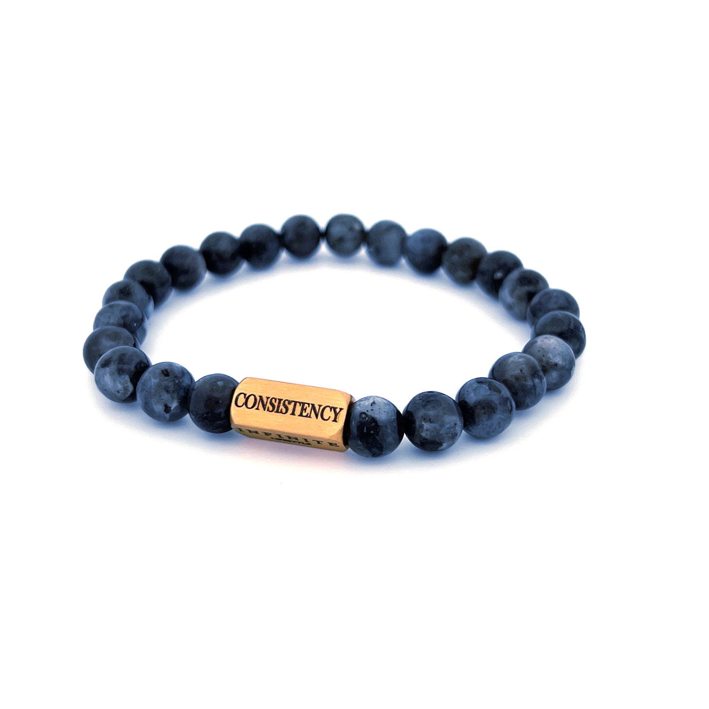 Black Labradorite D&C bracelet [8 mm]