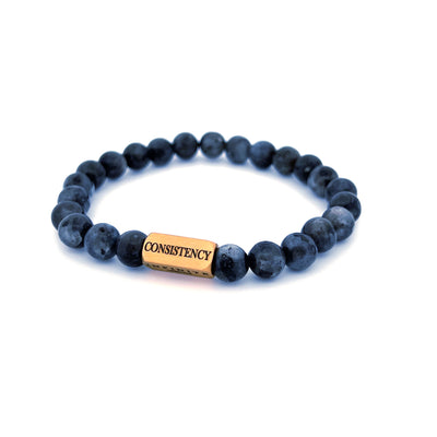 Black Labradorite D&C bracelet [8 mm]