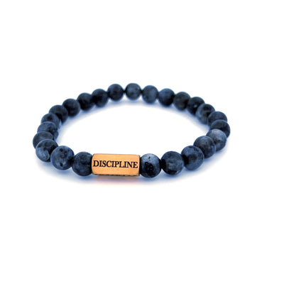 Black Labradorite D&C bracelet [8 mm]