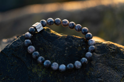 Black Labradorite bracelet [8 mm]
