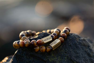 Bruine tijgeroog D&amp;C armband [8 mm]