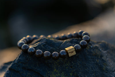 Golden Bronzite bracelet [8 mm]