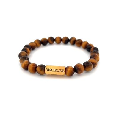 Bruine tijgeroog D&amp;C armband [8 mm]