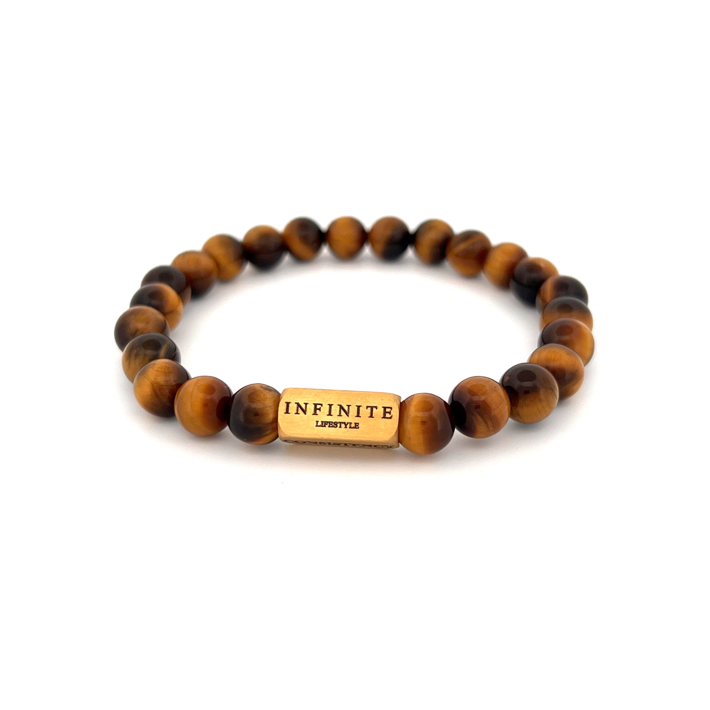Bruine tijgeroog D&amp;C armband [8 mm]