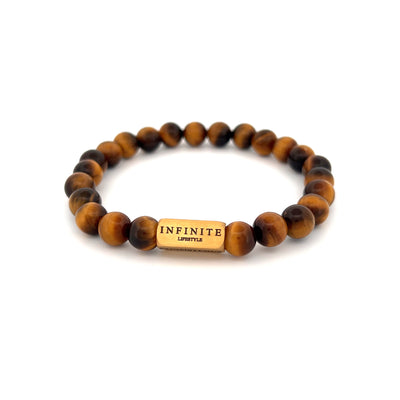 Bruine tijgeroog D&amp;C armband [8 mm]