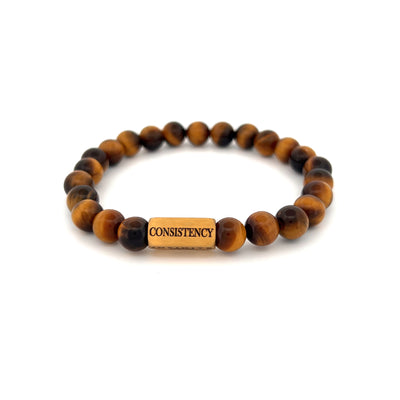 Bruine tijgeroog D&amp;C armband [8 mm]