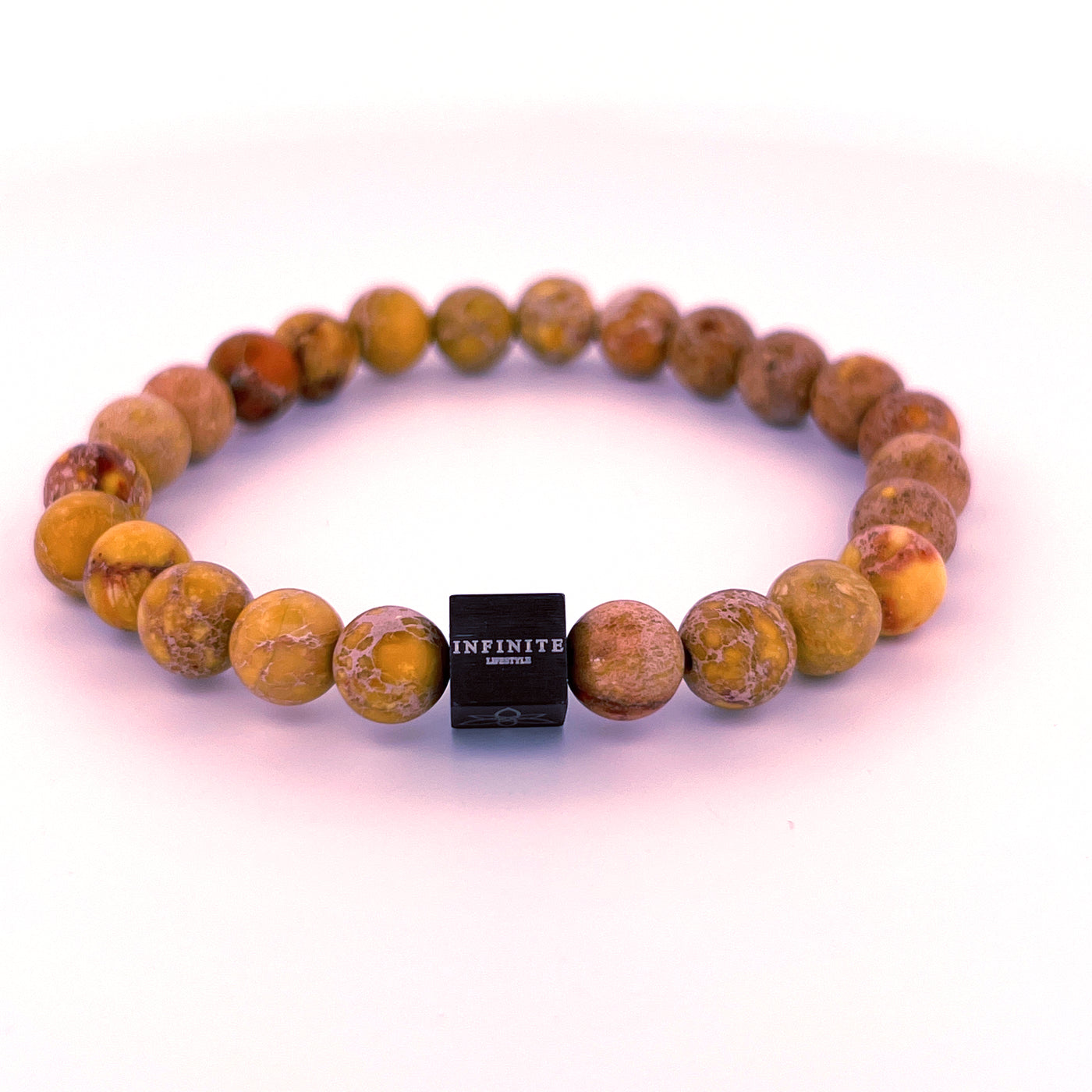 Gele jaspis armband [8 mm]