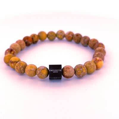 Gele jaspis armband [8 mm]