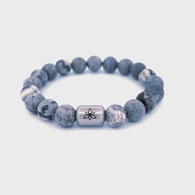 Grey Jasper bracelet [10mm]