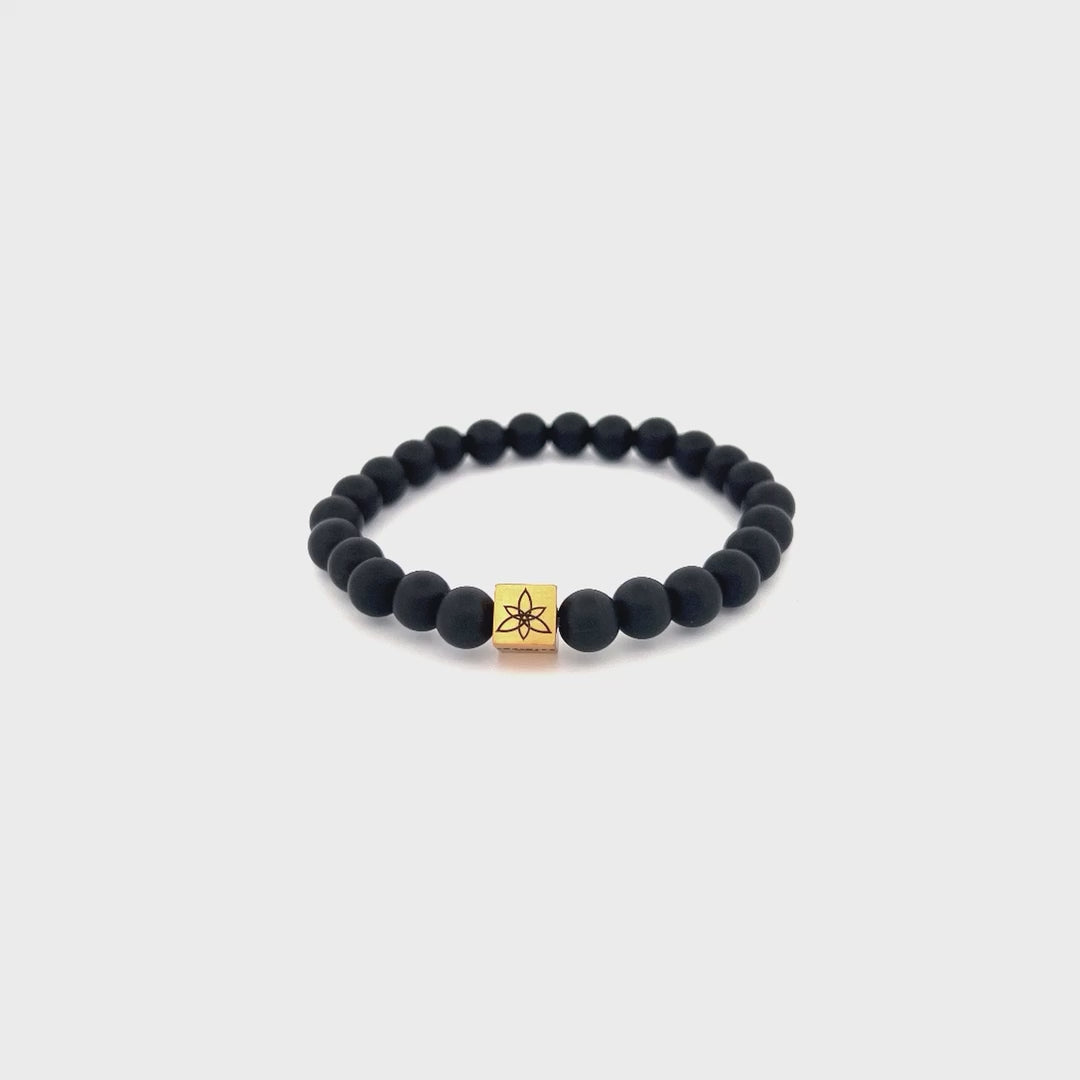 Black Onyx bracelet [8 mm]