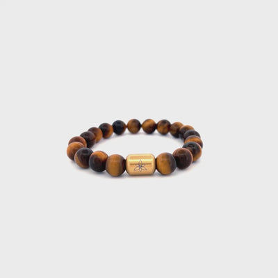 Brown tiger eye bracelet [10mm]