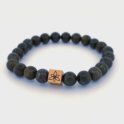 Golden Bronzite bracelet [8 mm]