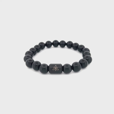 Black Agate D&C bracelet [8 mm]