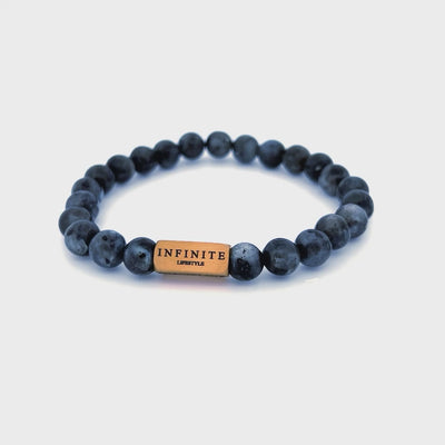 Black Labradorite D&C bracelet [8 mm]