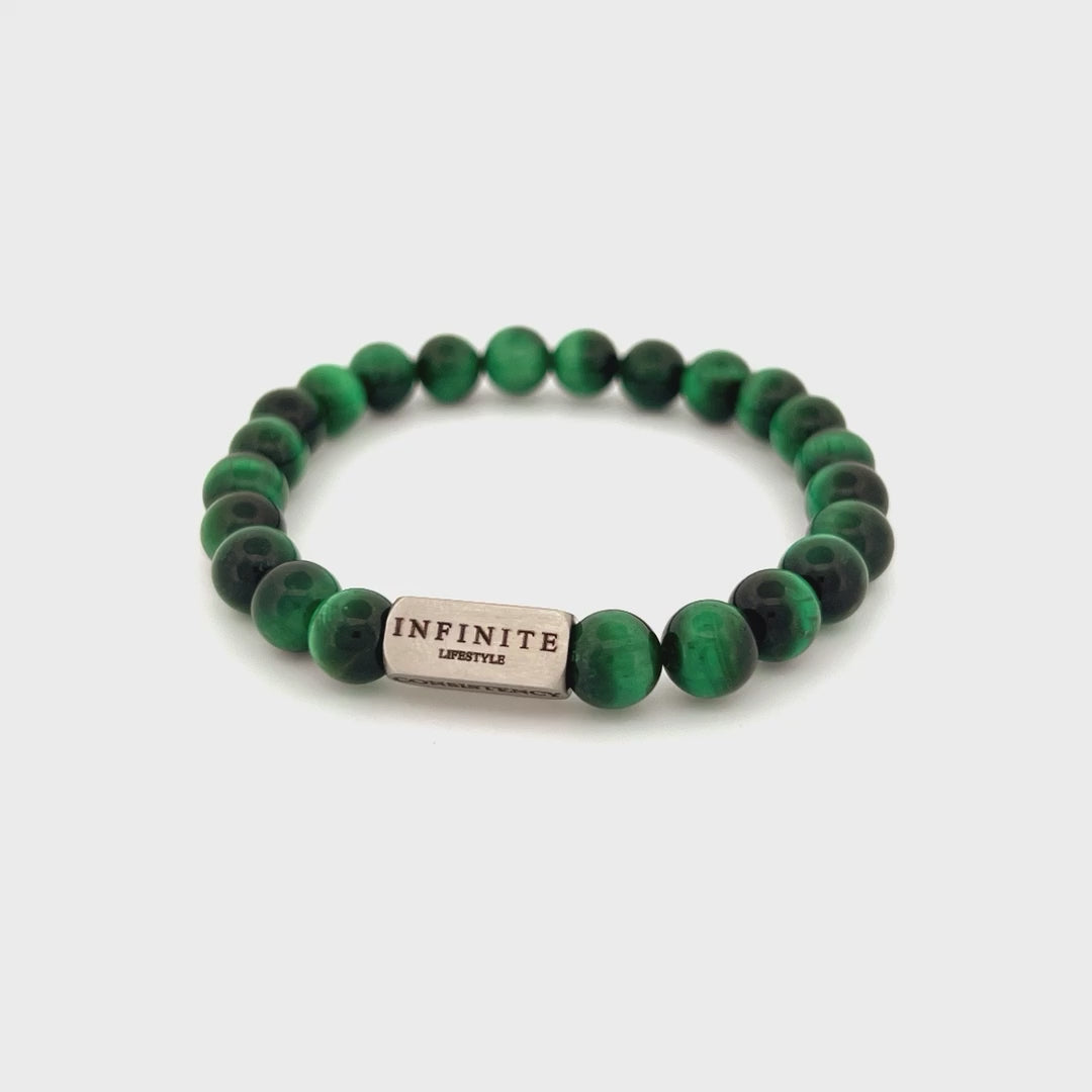 Green Tiger Eye D&C bracelet [8 mm]