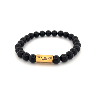 Black Agate D&C bracelet [8 mm]